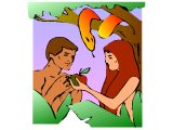 Adam and Eve in Eden with the Serpent